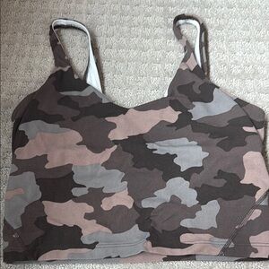 Lululemon Athletica Brown and Gray Tank Top Camouflage